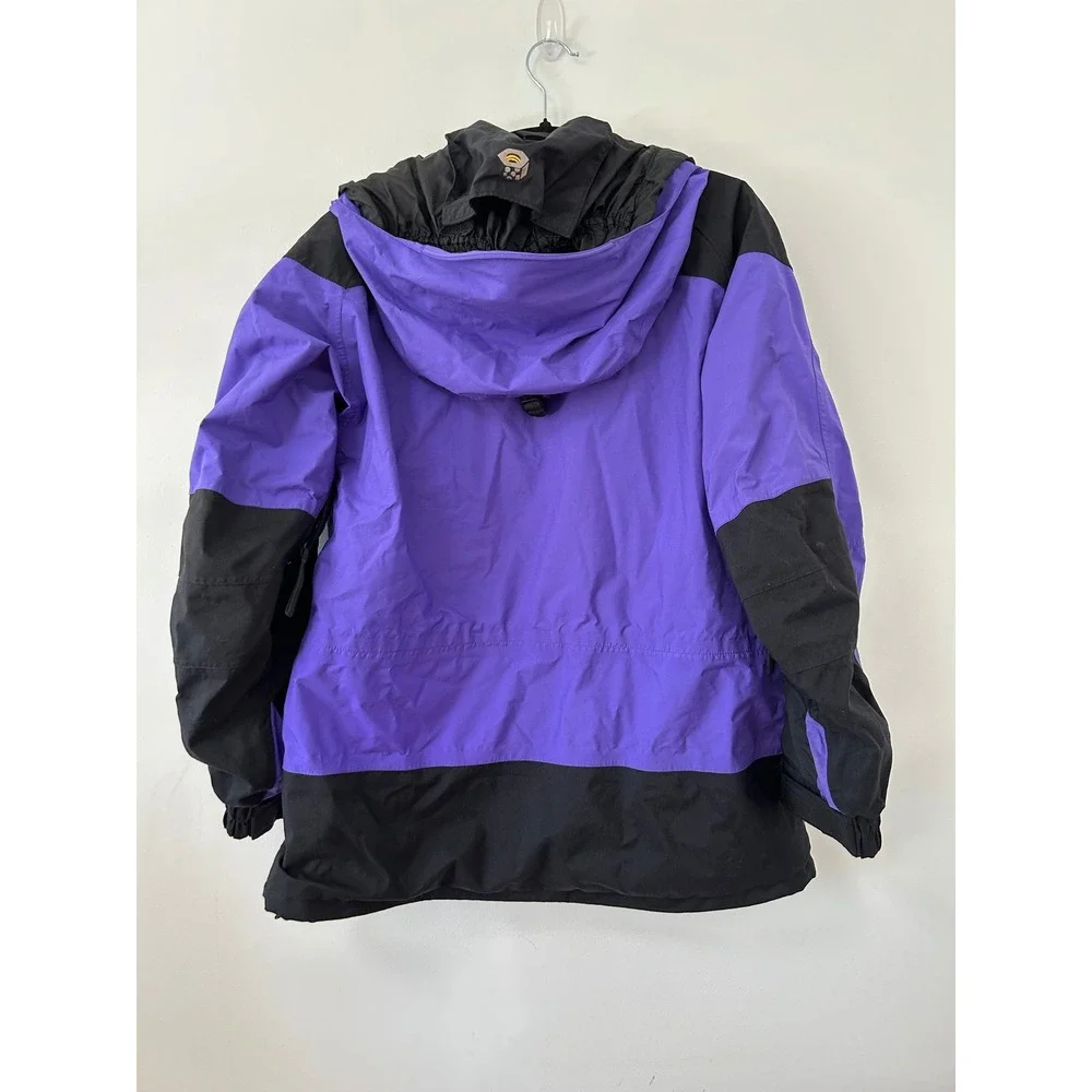 Mountain Hardwear Conduit Purple Black Colorblock Hooded Jacket‎ Womens Size 10